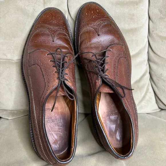 Allen Edmonds WingTip Macneil 11.5 B brown leather 08688