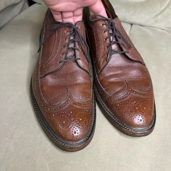 Allen Edmonds WingTip Macneil 11.5 B brown leather 08688