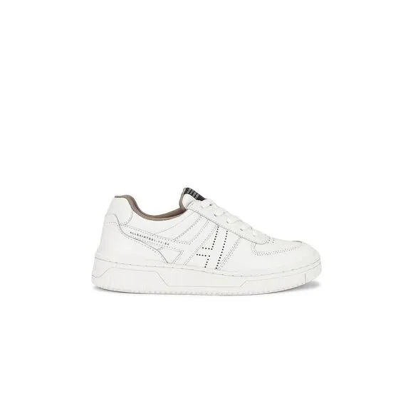 Allsaints Vix WF706Y Sneakers Women's US 9 White Leather Lace Up Shoes ZPO1096