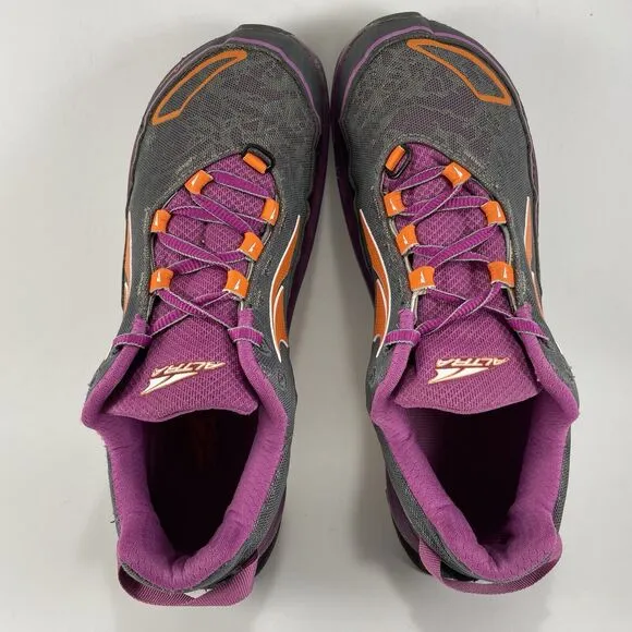 Altra Timp Trail Running Shoes Womens Size 9.5 Purple Gray Athletic Sneakers