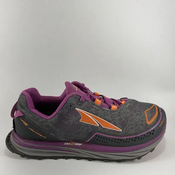 Altra Timp Trail Running Shoes Womens Size 9.5 Purple Gray Athletic Sneakers
