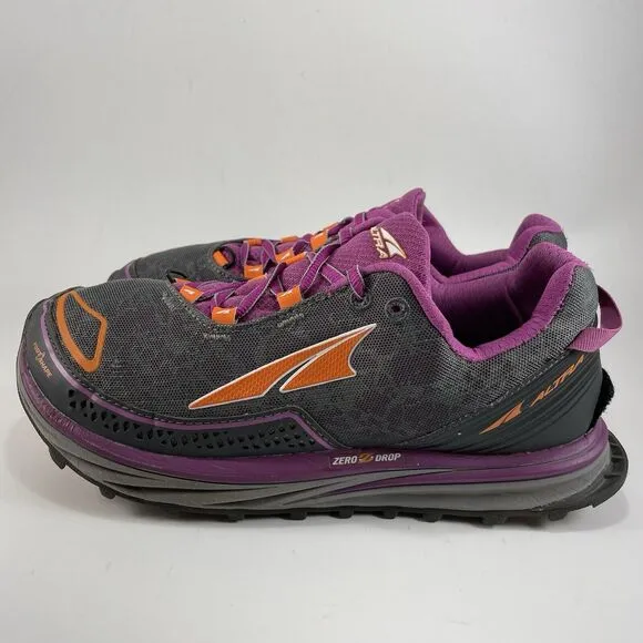 Altra Timp Trail Running Shoes Womens Size 9.5 Purple Gray Athletic Sneakers