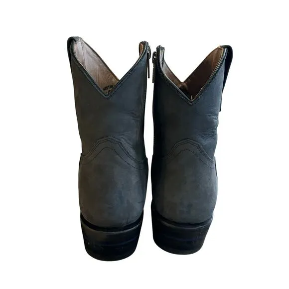 Alvies THE RAINEY Leather Boots Gray Women’s Size 8B Western Rodeo Cowgirl