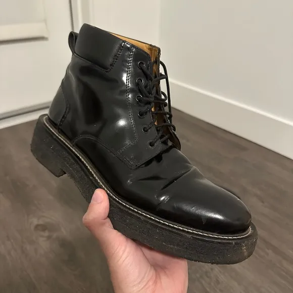 Ami Black Leather Men's Boots