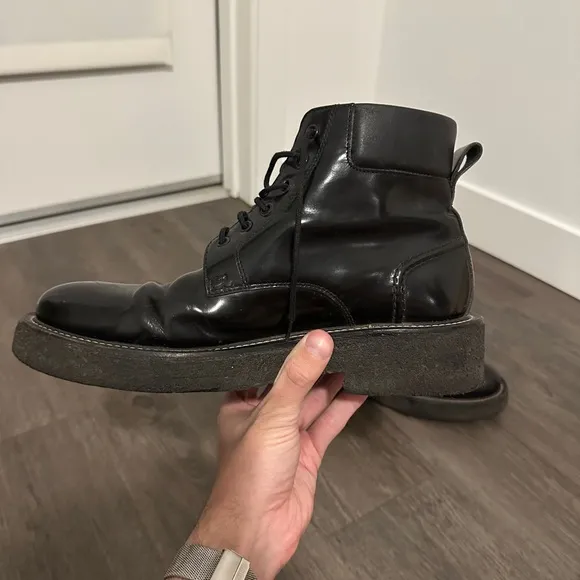 Ami Black Leather Men's Boots