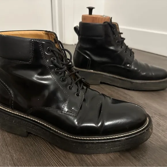 Ami Black Leather Men's Boots