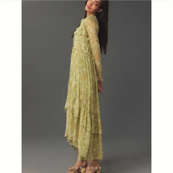 Anthropologie button down Floral Maxi NWOT