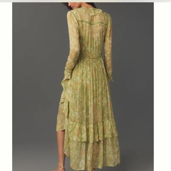 Anthropologie button down Floral Maxi NWOT