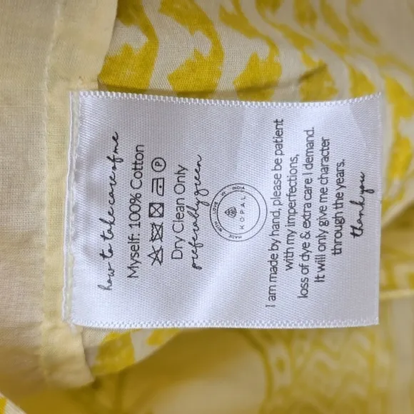 Anthropologie Kopal Yellow Romantic Dress - Medium