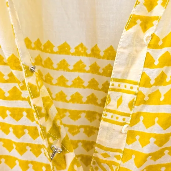 Anthropologie Kopal Yellow Romantic Dress - Medium