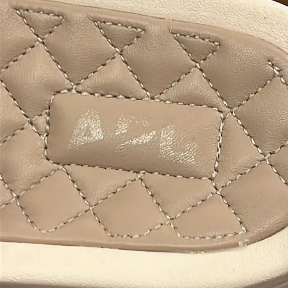 APL Lusso Athletic Propulsion Labs Slides Sandals Shoes Rose Dust Crème Womens 8