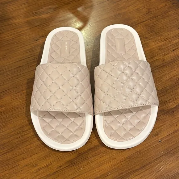APL Lusso Athletic Propulsion Labs Slides Sandals Shoes Rose Dust Crème Womens 8