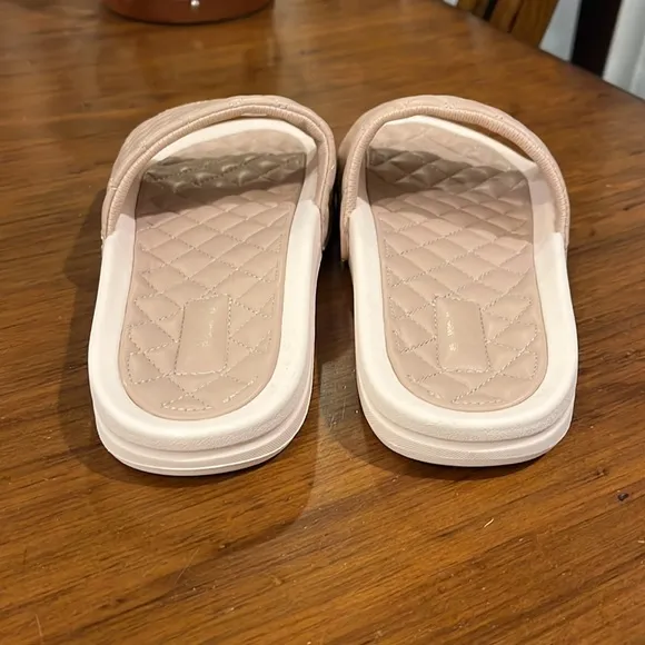 APL Lusso Athletic Propulsion Labs Slides Sandals Shoes Rose Dust Crème Womens 8