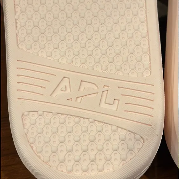 APL Lusso Athletic Propulsion Labs Slides Sandals Shoes Rose Dust Crème Womens 8