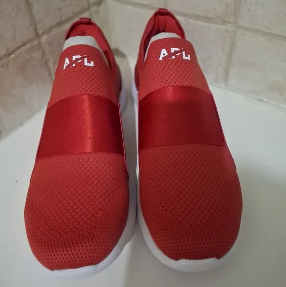 APL TechLoom Bliss Red/White Slip-on Sneakers Size 11
