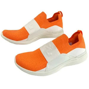 APL Womens Sneakers Orange White Size 9 Techloom Bliss Low Top Mesh Slip On