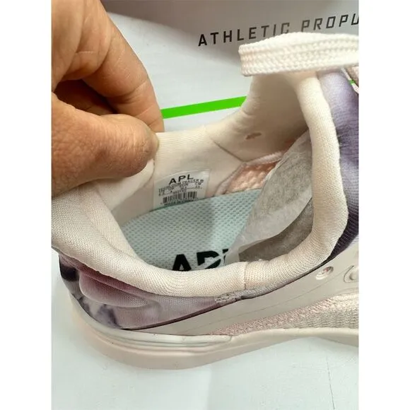 APL Women's Techloom Tracer Sneakers 6.5 Tie Dye Creme/Burgundy