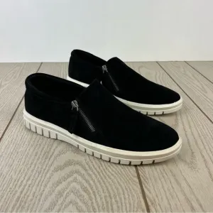 Aqua College Flivia Women's Suede Waterproof Slip-On Sneakers 11M Black $99