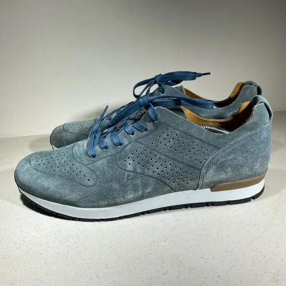 Aquatalia Timmy mens suede sneakers shoes size 9