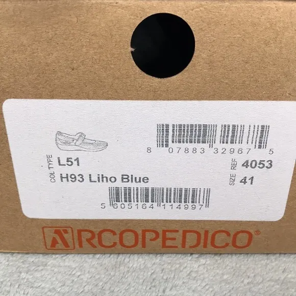 Arcopedico Bluye Liho L51 Lytech Mary Janes Size 11 to 11.5