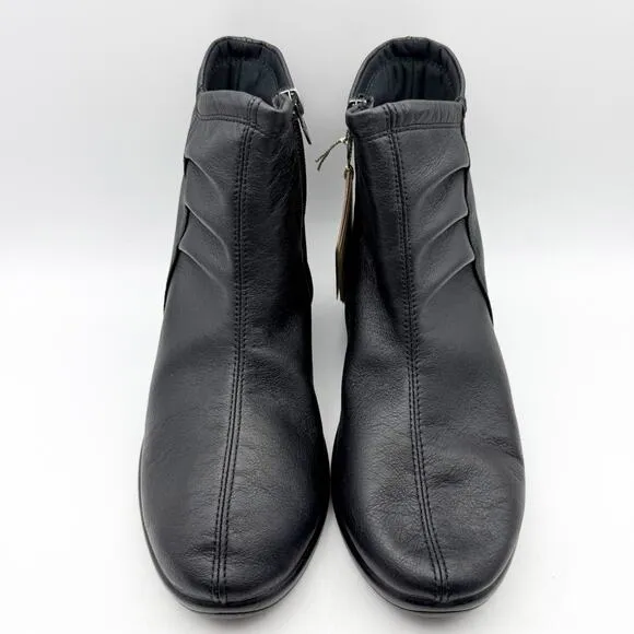 Arcopedico Womens L19 Ankle Boots EU 39 US 8-8.5 Black Water Resistant NIB
