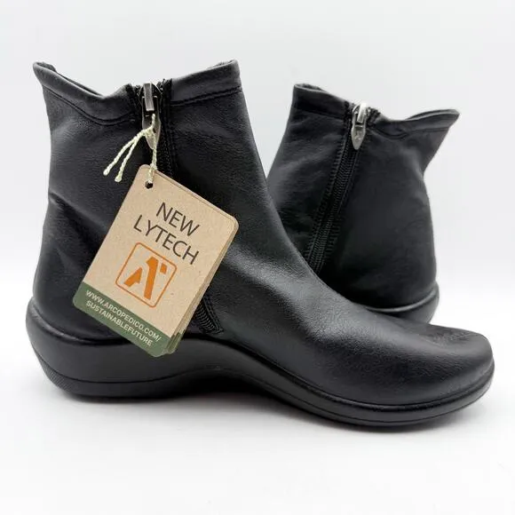 Arcopedico Womens L19 Ankle Boots EU 39 US 8-8.5 Black Water Resistant NIB