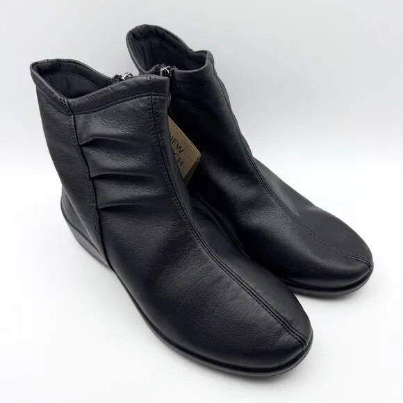Arcopedico Womens L19 Ankle Boots EU 39 US 8-8.5 Black Water Resistant NIB