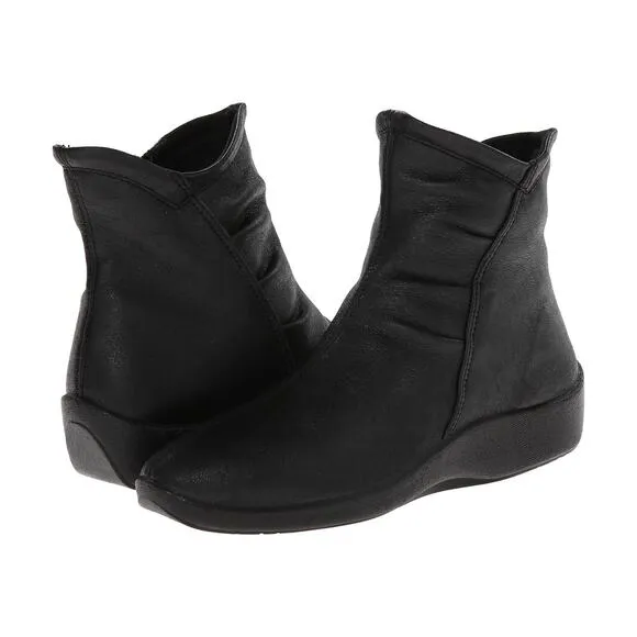 Arcopedico Womens L19 Ankle Boots EU 39 US 8-8.5 Black Water Resistant NIB