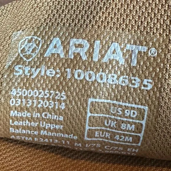 Ariat Brown and Tan Cowboy Boots