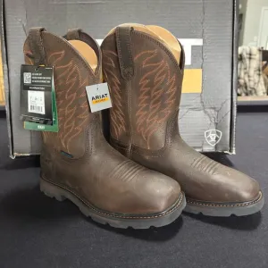 Ariat Groundbreaker Brown Steel Toe Cowboy Boots NWT NIB