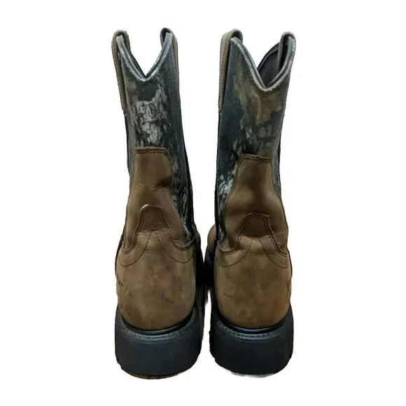 Ariat Groundbreaker Men's 10D Pull On Brown Camouflage Work Boots ATS Equipped