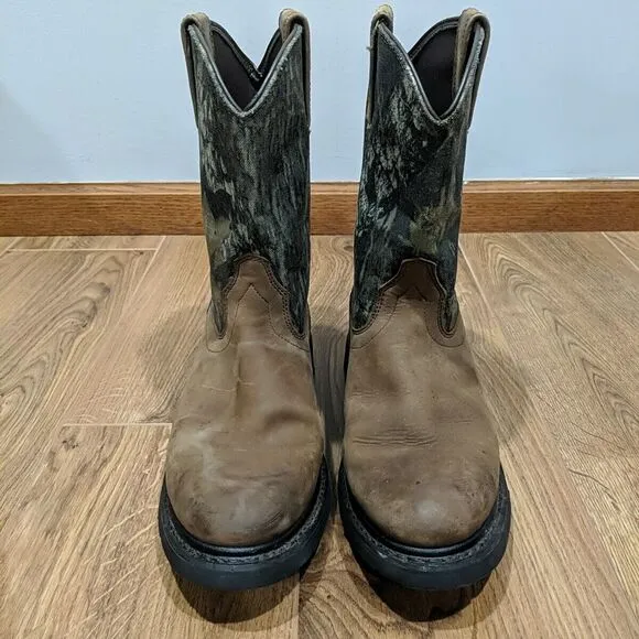 Ariat Groundbreaker Men's 10D Pull On Brown Camouflage Work Boots ATS Equipped