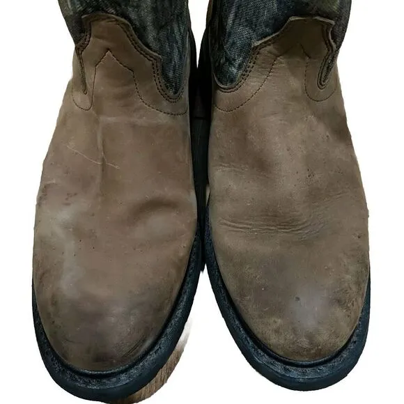 Ariat Groundbreaker Men's 10D Pull On Brown Camouflage Work Boots ATS Equipped