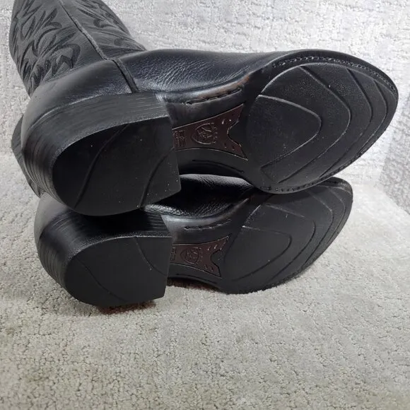 Ariat Heritage 10002218 Mens Size 11EE Black Deertan R Toe Leather Western Boots