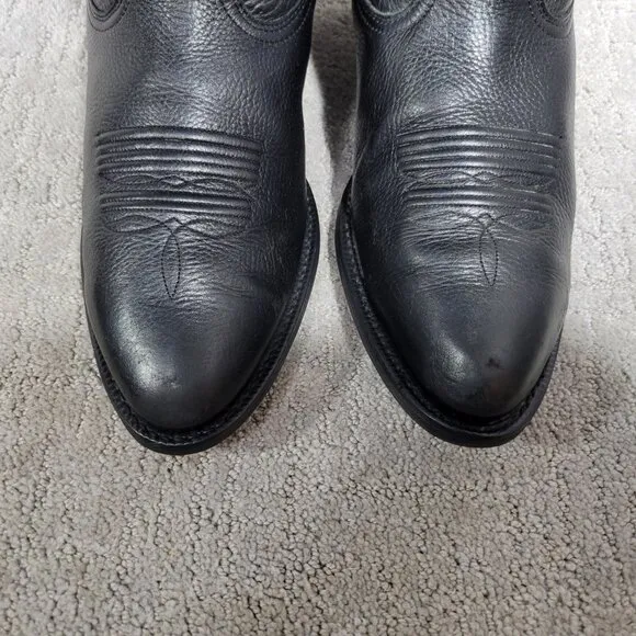 Ariat Heritage 10002218 Mens Size 11EE Black Deertan R Toe Leather Western Boots