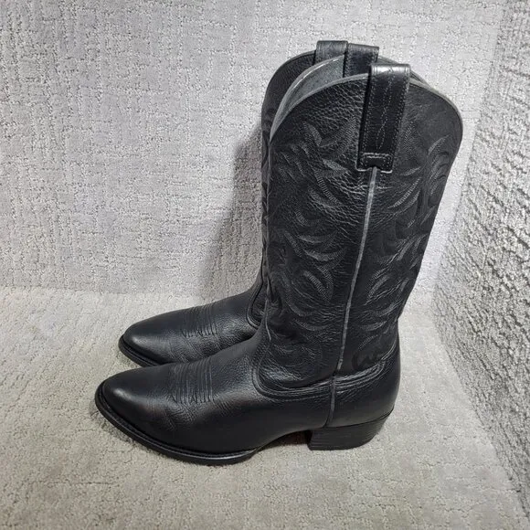 Ariat Heritage 10002218 Mens Size 11EE Black Deertan R Toe Leather Western Boots