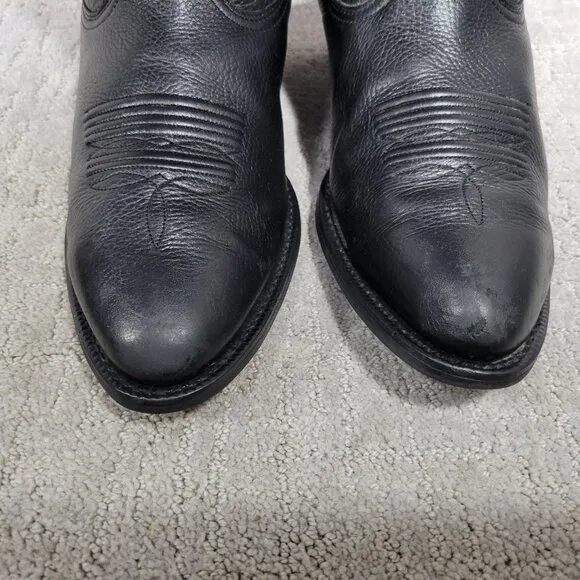 Ariat Heritage 10002218 Mens Size 11EE Black Deertan R Toe Leather Western Boots