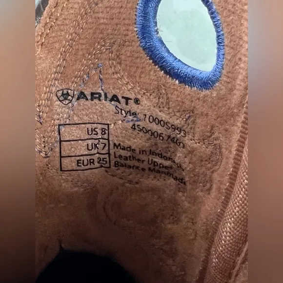 Ariat Kids Crossfire Western Boots Youth Size 8