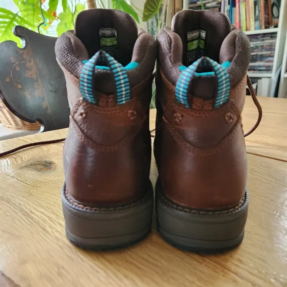 Ariat leather work boots Size 8.5 womens shoes