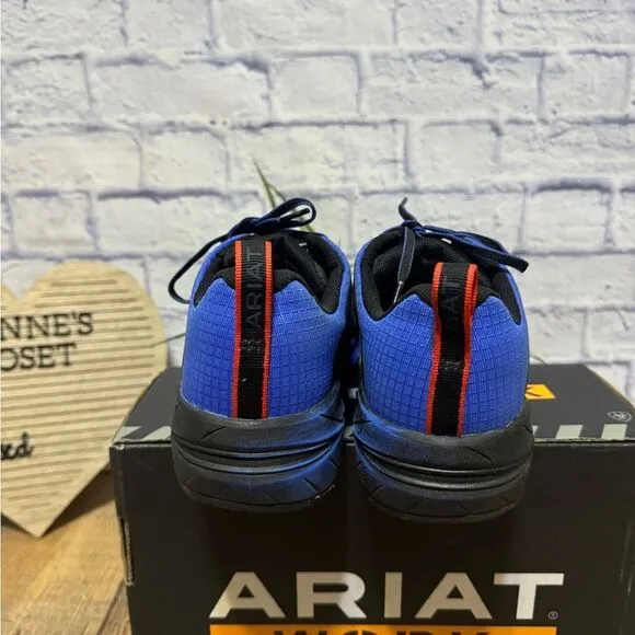 Ariat mens Outpace Day One Blue Trainers Work &amp; Safety Shoes Sneakers