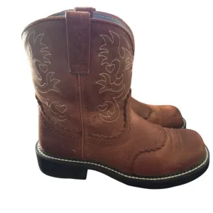 Ariat Women’s Fatbaby Boots Size 10 B Brown Cowgirl Western Leather 14930