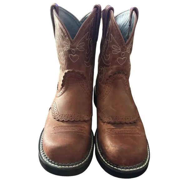 Ariat Women’s Fatbaby Boots Size 10 B Brown Cowgirl Western Leather 14930