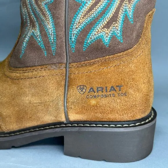 Ariat Women's Size 11 Fatbaby Cowgirl Safety Toe Boots