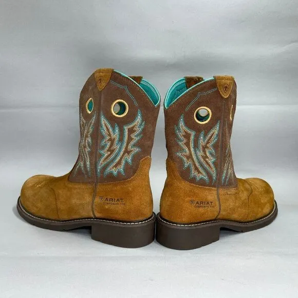 Ariat Women's Size 11 Fatbaby Cowgirl Safety Toe Boots