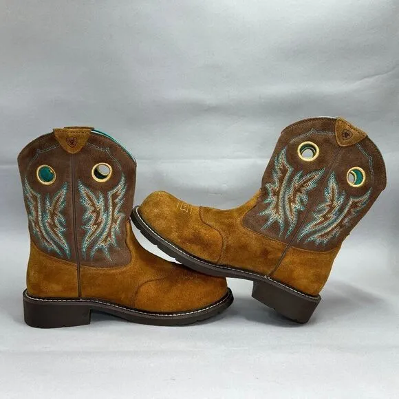 Ariat Women's Size 11 Fatbaby Cowgirl Safety Toe Boots