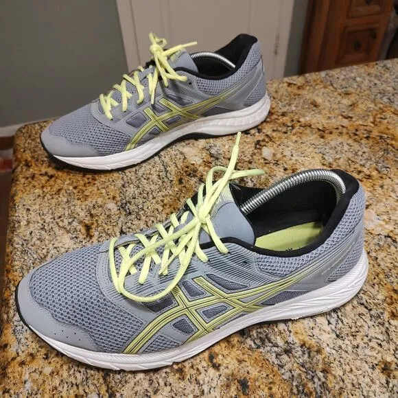 Asics Contend 5 Running Shoes Sneakers Men's Size 12.5 Sheet Rock Safety Yellow