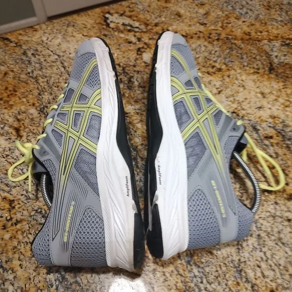 Asics Contend 5 Running Shoes Sneakers Men's Size 12.5 Sheet Rock Safety Yellow