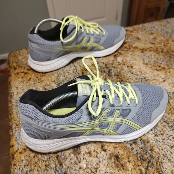 Asics Contend 5 Running Shoes Sneakers Men's Size 12.5 Sheet Rock Safety Yellow