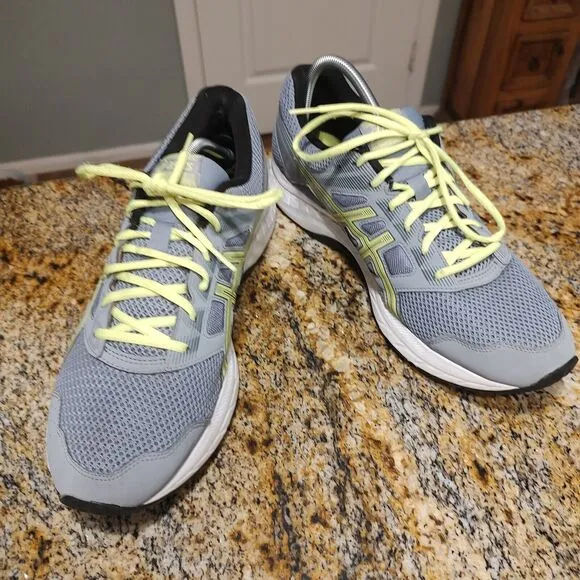 Asics Contend 5 Running Shoes Sneakers Men's Size 12.5 Sheet Rock Safety Yellow