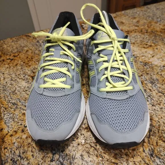 Asics Contend 5 Running Shoes Sneakers Men's Size 12.5 Sheet Rock Safety Yellow